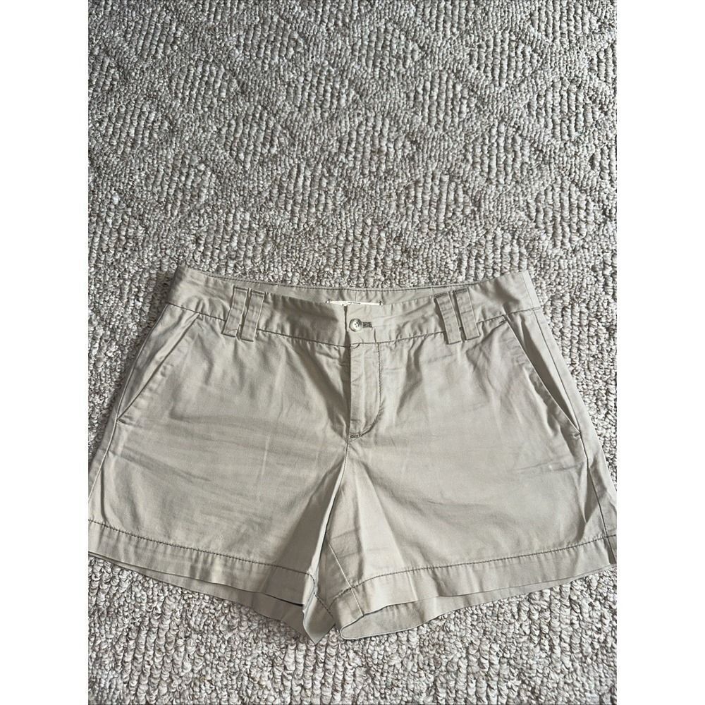 Ann‎ Taylor LOFT Women's Tan Beige Chino Khaki Shorts Size S Small 4 - EUC